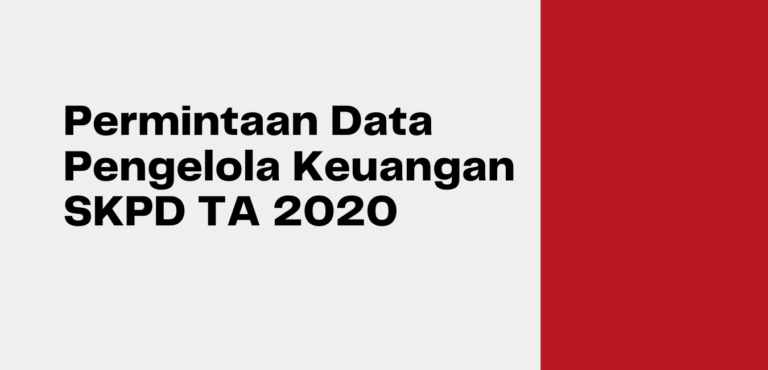 Permintaan Data Pengelola Keuangan